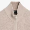 Gilets en tricot de coton zippés Gilets en tricot de coton zippés