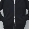 Gilets en tricot mélangé coton avec fermeture à glissière Gilets en tricot mélangé coton avec fermeture à glissière