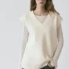 Gilets long en maille de laine Gilets long en maille de laine