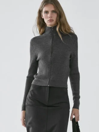 Gilets zippés en laine