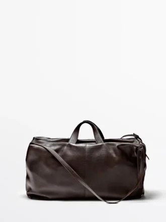 Grand sac de voyage en cuir nappa