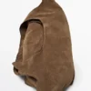 Grand sac fourre-tout en cuir refendu Grand sac fourre-tout en cuir refendu