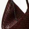 Grand sac à main en cuir nappa tressé Grand sac à main en cuir nappa tressé