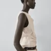 Haut asymétrique avec détail noué Haut asymétrique avec détail noué