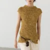 Haut en maille épaisse mélangée coton Haut en maille épaisse mélangée coton