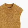 Haut en maille épaisse mélangée coton Haut en maille épaisse mélangée coton