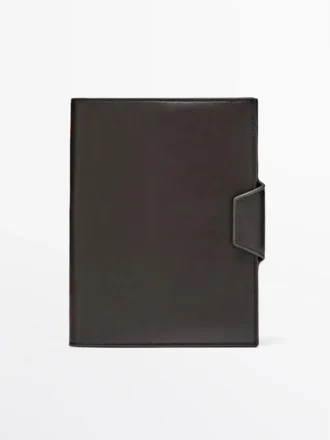 Housse pour ordinateur portable en cuir nappa