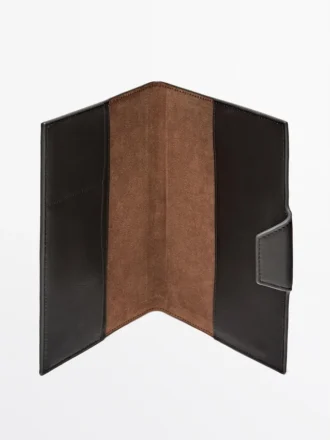 Housse pour ordinateur portable en cuir nappa