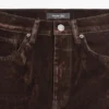 Jean bootcut à taille haute et finition floquée