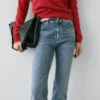 Jean coupe skinny évasée Jean coupe skinny évasée