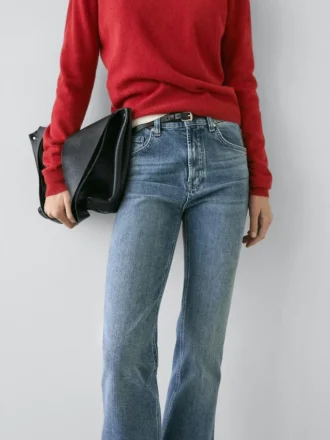 Jean coupe skinny évasée