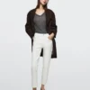 Jean slim court à taille moyenne Jean slim court à taille moyenne