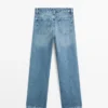Jean taille basse à coupe droite Jean taille basse à coupe droite