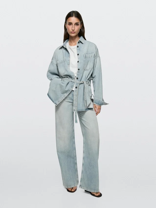 Jean taille haute coupe Barrel Jean taille haute coupe Barrel