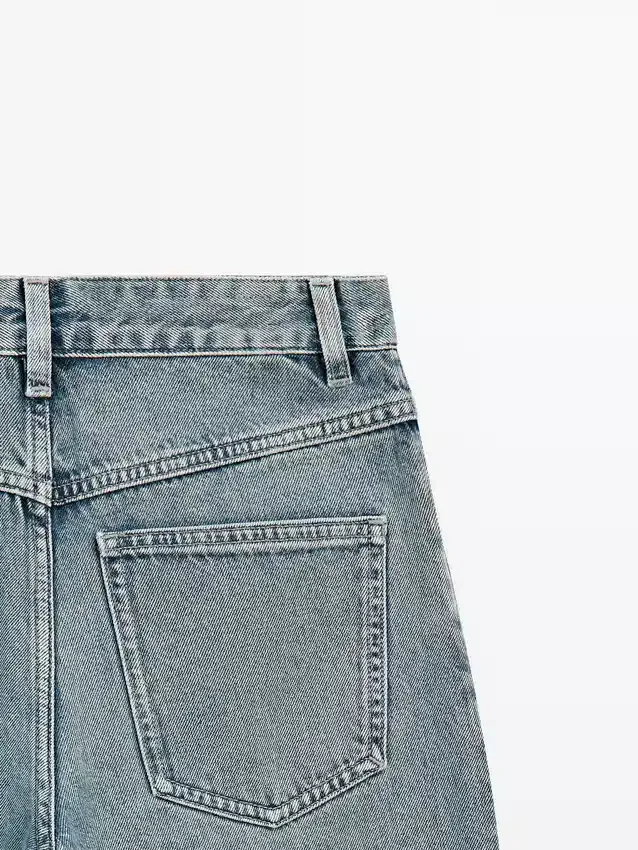 Jean taille haute coupe Barrel Jean taille haute coupe Barrel