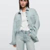 Jean taille haute coupe Barrel Jean taille haute coupe Barrel