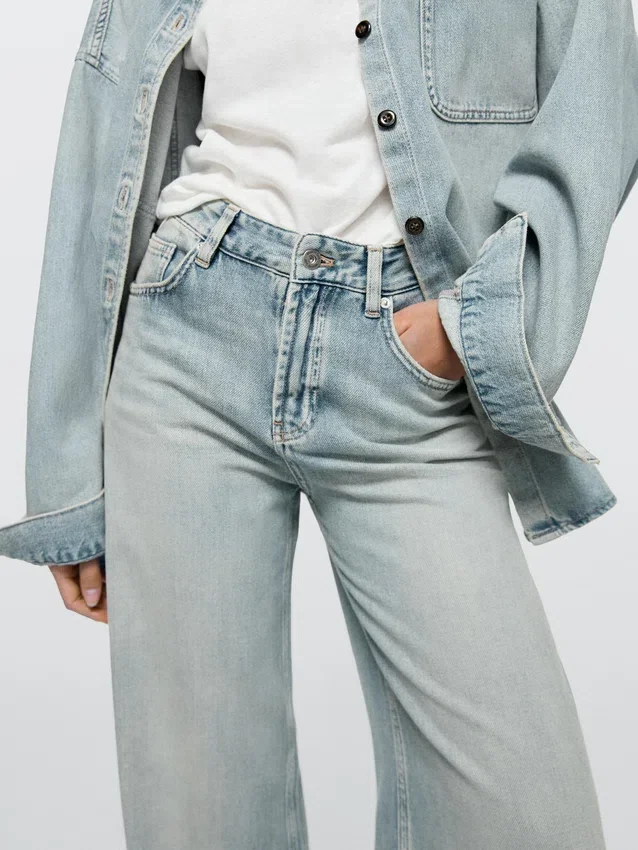 Jean taille haute coupe Barrel Jean taille haute coupe Barrel