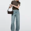 Jean taille haute coupe Barrel Jean taille haute coupe Barrel
