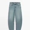 Jean taille haute coupe Barrel Jean taille haute coupe Barrel