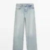 Jean taille haute coupe Barrel Jean taille haute coupe Barrel