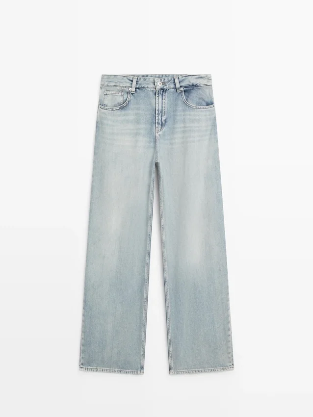 Jean taille haute coupe Barrel Jean taille haute coupe Barrel