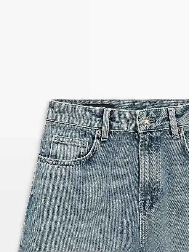 Jean taille haute coupe Barrel Jean taille haute coupe Barrel