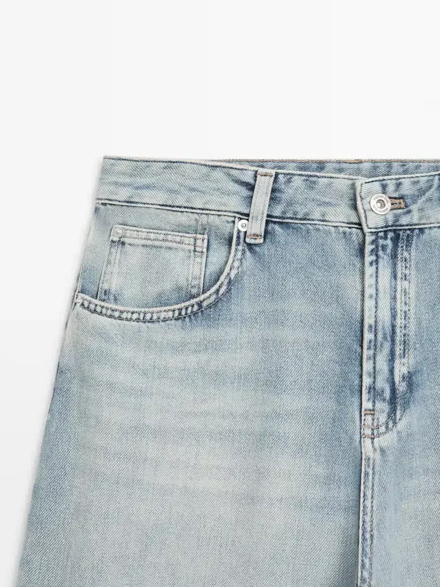 Jean taille haute coupe Barrel Jean taille haute coupe Barrel