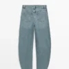 Jean taille haute coupe Barrel Jean taille haute coupe Barrel