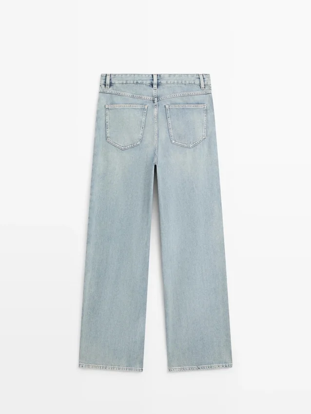 Jean taille haute coupe Barrel Jean taille haute coupe Barrel