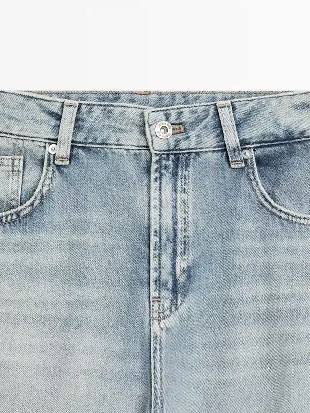 Jean taille haute coupe Barrel Jean taille haute coupe Barrel