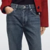 Jean taille moyenne à jambes larges Jean taille moyenne à jambes larges