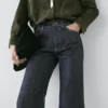 Jean évasé à taille haute Jean évasé à taille haute