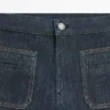 Jean évasé à taille haute avec poches Jean évasé à taille haute avec poches