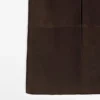 Jupe midi droite en cuir nubuck Jupe midi droite en cuir nubuck