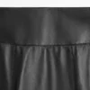 Jupe midi en cuir nappa avec coutures Jupe midi en cuir nappa avec coutures