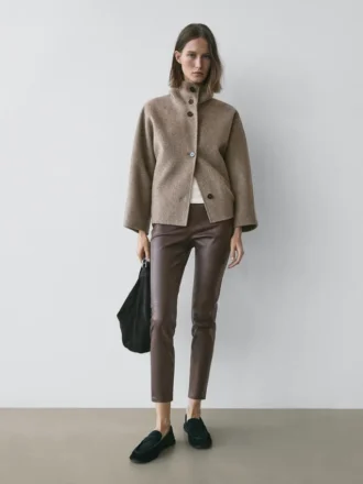 Leggings en cuir nappa