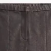 Leggings en cuir nappa avec détails élastiques Leggings en cuir nappa avec détails élastiques