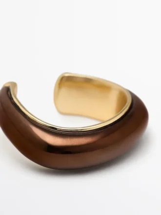 Lot de bagues effet bronze