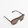 Lunettes de Soleil aviateur effet écaille Lunettes de Soleil aviateur effet écaille