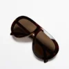 Lunettes de Soleil aviateur effet écaille Lunettes de Soleil aviateur effet écaille