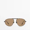 Lunettes de Soleil aviateur en métal Lunettes de Soleil aviateur en métal