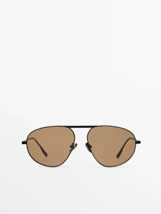 Lunettes de Soleil aviateur en métal