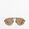 Lunettes de Soleil aviateur en métal Lunettes de Soleil aviateur en métal