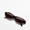 Lunettes de Soleil étroites effet écaille Lunettes de Soleil étroites effet écaille