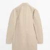 Manteau en coton à carreaux avec détails intérieurs Manteau en coton à carreaux avec détails intérieurs