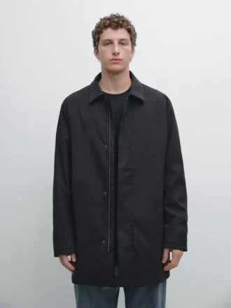 manteau en tissu dperlant 2 330x440 - Manteau en tissu d&eacute;perlant