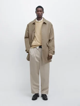 Manteau léger en mélange de coton