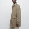 Manteau léger en mélange de coton Manteau léger en mélange de coton