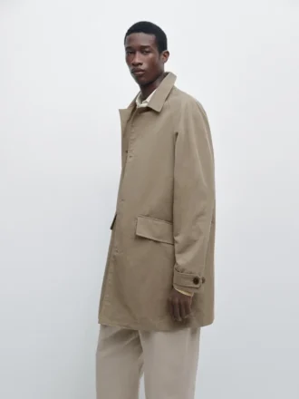 Manteau léger en mélange de coton