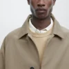Manteau léger en mélange de coton Manteau léger en mélange de coton